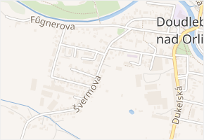Švermova v obci Doudleby nad Orlicí - mapa ulice