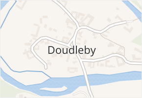 Doudleby v obci Doudleby - mapa části obce