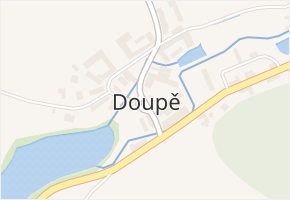 Doupě v obci Doupě - mapa části obce