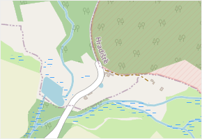 Činov v obci Doupovské Hradiště - mapa části obce