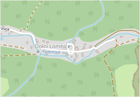 Dolní Lomnice v obci Doupovské Hradiště - mapa části obce