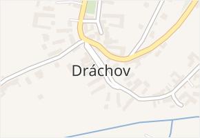 Dráchov v obci Dráchov - mapa části obce
