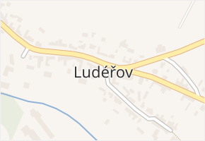 Ludéřov v obci Drahanovice - mapa části obce