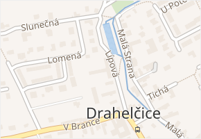 Lípová v obci Drahelčice - mapa ulice