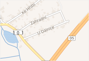 U Dálnice v obci Drahelčice - mapa ulice