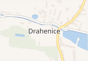 Drahenice v obci Drahenice - mapa části obce