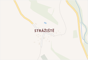 Strážiště v obci Drahobuz - mapa části obce