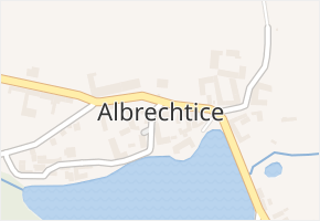 Albrechtice v obci Drahonice - mapa části obce
