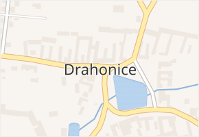 Drahonice v obci Drahonice - mapa části obce
