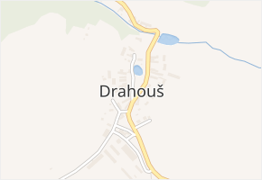 Drahouš v obci Drahouš - mapa části obce