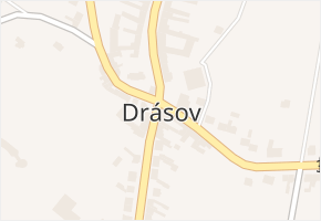 Drásov v obci Drásov - mapa části obce