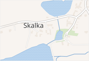 Skalka v obci Drásov - mapa části obce