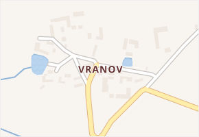 Vranov v obci Dražíč - mapa části obce