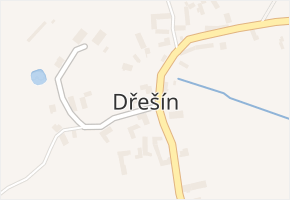 Dřešín v obci Dřešín - mapa části obce