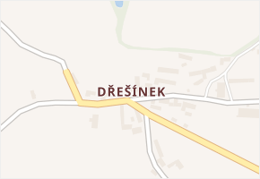 Dřešínek v obci Dřešín - mapa části obce