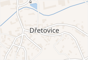 Dřetovice v obci Dřetovice - mapa části obce