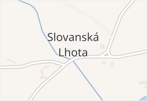 Slovanská Lhota v obci Drevníky - mapa části obce
