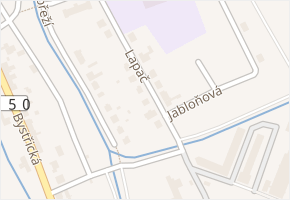 Lapač v obci Dřevohostice - mapa ulice