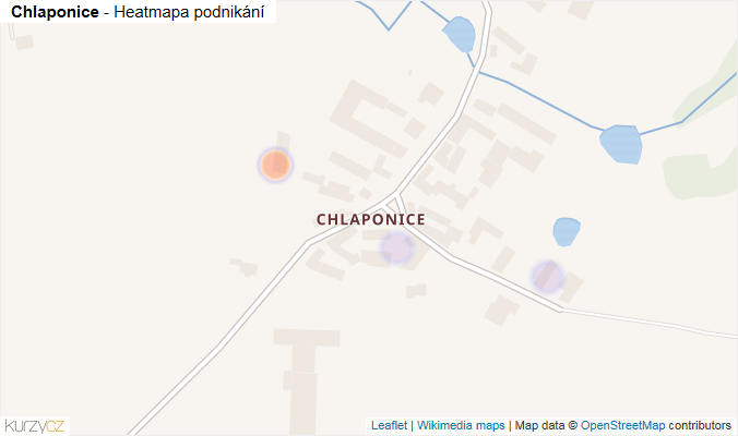 Mapa Chlaponice - Firmy v části obce.