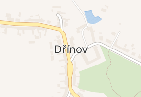 Dřínov v obci Dřínov - mapa části obce