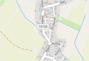 Krátká v obci Dřísy - mapa ulice