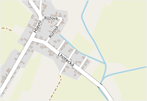 Vrbová v obci Dřísy - mapa ulice