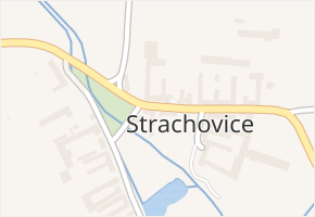 Strachovice v obci Dříteň - mapa části obce