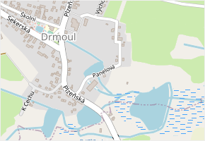 Panelová v obci Drmoul - mapa ulice