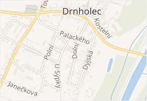 Dolní v obci Drnholec - mapa ulice