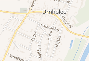 Dvořákova v obci Drnholec - mapa ulice