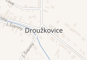 Droužkovice v obci Droužkovice - mapa části obce