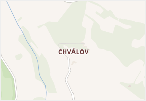 Chválov v obci Drslavice - mapa části obce
