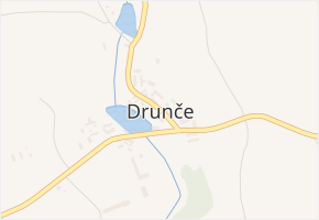 Drunče v obci Drunče - mapa části obce