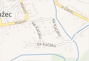 Ke Kačáku v obci Družec - mapa ulice
