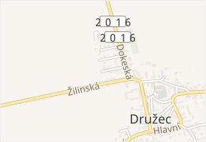 Lípová v obci Družec - mapa ulice