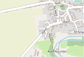 Na Klínku v obci Družec - mapa ulice