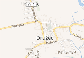 Na Návsi v obci Družec - mapa ulice