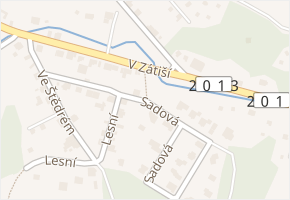 Sadová v obci Družec - mapa ulice