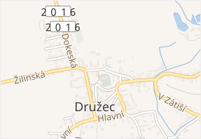Školní v obci Družec - mapa ulice
