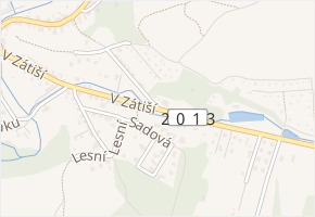 V Zátiší v obci Družec - mapa ulice