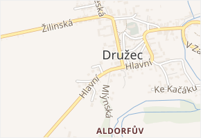Zahradní v obci Družec - mapa ulice