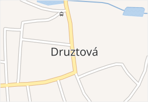 Druztová v obci Druztová - mapa části obce