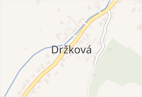 Držková v obci Držková - mapa části obce