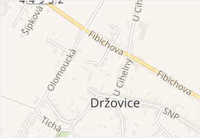 Lomená v obci Držovice - mapa ulice