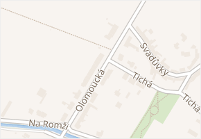 Olomoucká v obci Držovice - mapa ulice