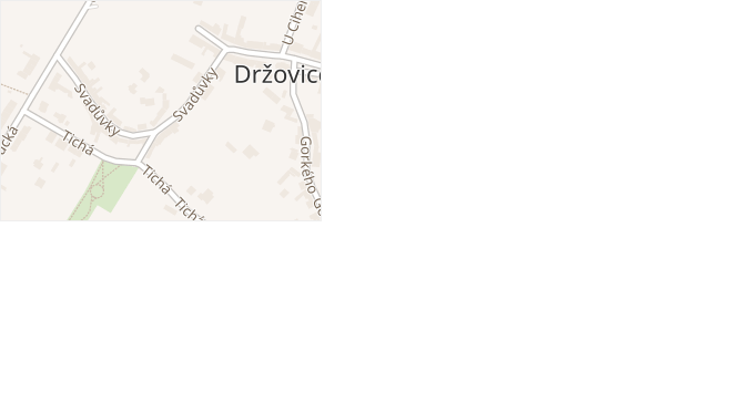 Svadůvky v obci Držovice - mapa ulice