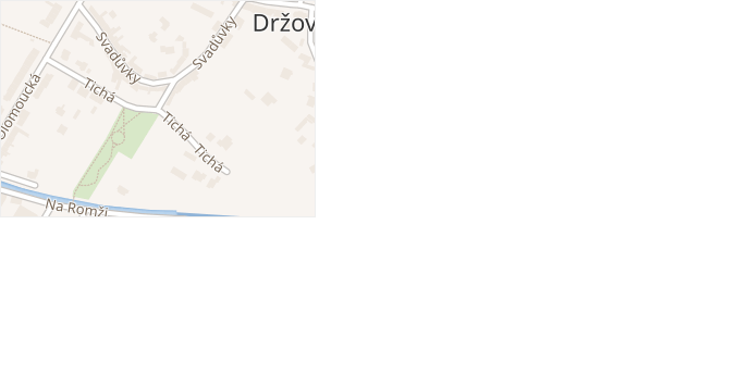 Tichá v obci Držovice - mapa ulice