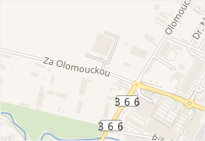 Za Olomouckou v obci Držovice - mapa ulice