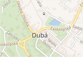 Českolipská v obci Dubá - mapa ulice