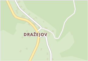 Dražejov v obci Dubá - mapa části obce